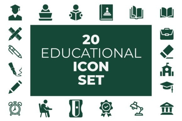 20 Useful Educational Icon Set: A Designer’s Guide
