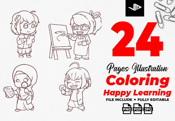 Cartoon Girl Coloring Pages