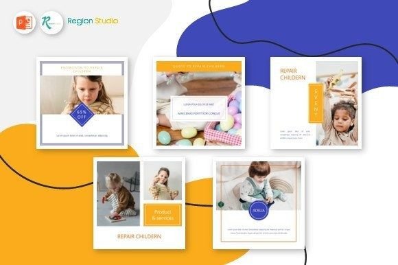 Childern7: A Playful Instagram Template for Kids