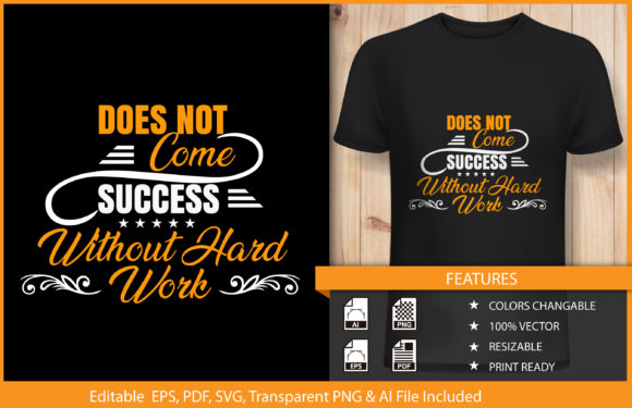 Does Not Success Typography T-shirt Design