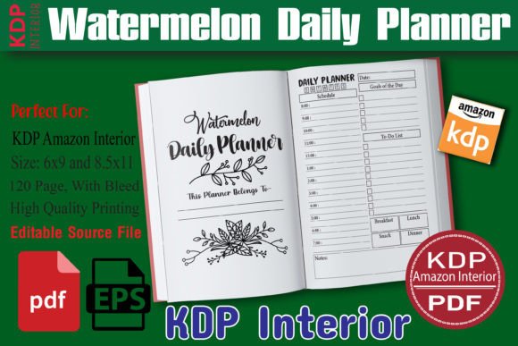 Evaluating the Watermelon Daily Planner KDP Interior for Productivity and Design
