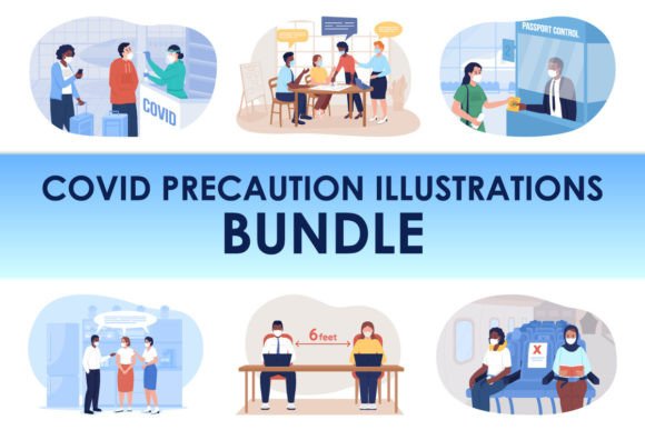Integrating the Covid Precaution Svg Illustration Bundle into Modern Visual Workflows