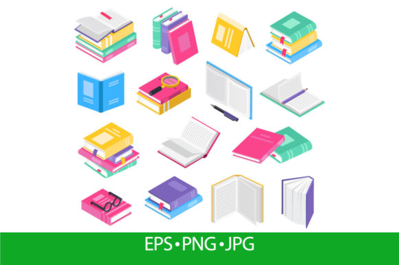Isometric 3D Books: A Visual Asset Guide