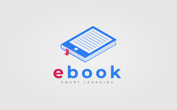 Logo Design Concept for EBook and Online Education