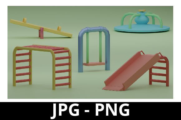 Maximizing Visual Impact with a 3D Rendered Playground Set for Your Design Projects