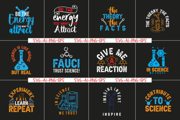 Science Quotes Bundle: Design Assets