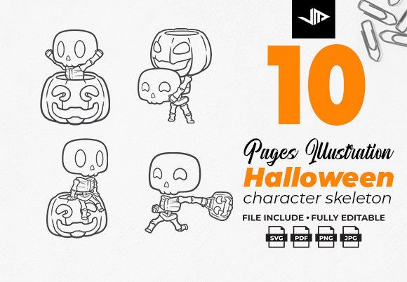 Strategic Applications of Coloring Skeletons Halloween Assets in Creative and Educational Contexts