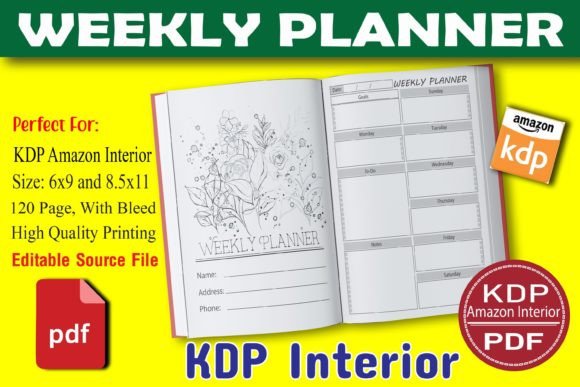Strategic Time Management: Leveraging a High-Quality Weekly Planner KDP Interior for Business and Personal Growth