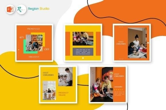 Template Instagram Business - Childern5: Elevating Visual Storytelling for Family and Education Brands